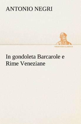 Produktbild: In gondoleta Barcarole e Rime Veneziane