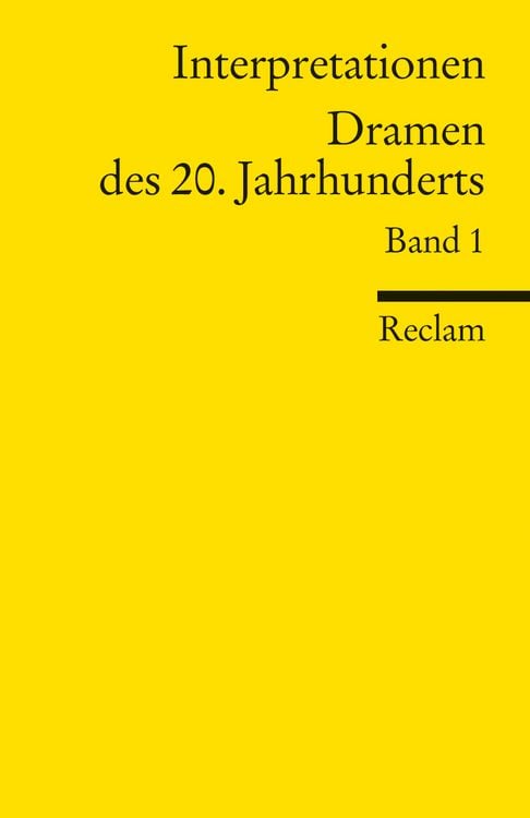 Produktbild: Interpretationen: Dramen des 20. Jahrhunderts