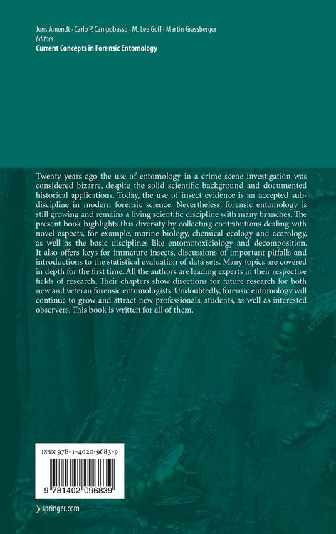Produktbild: Current Concepts in Forensic Entomology