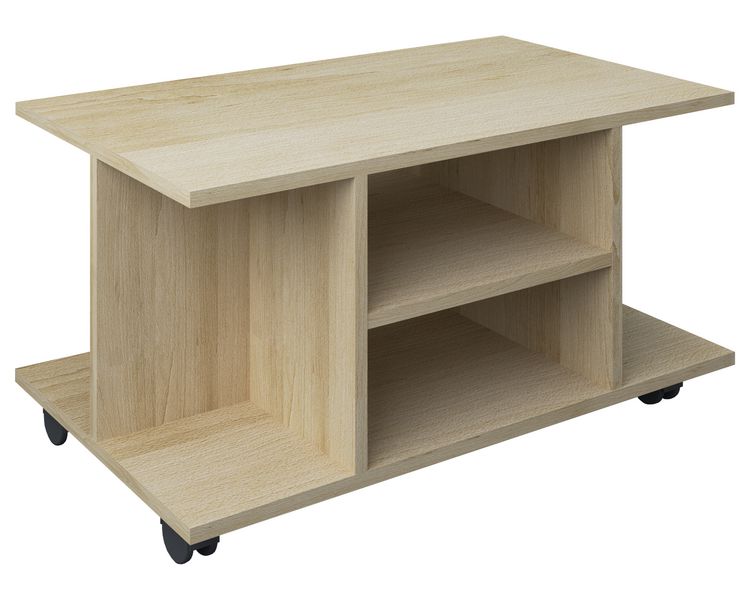 Produktbild: Holz Sofatisch Couchtisch Rollen Findula