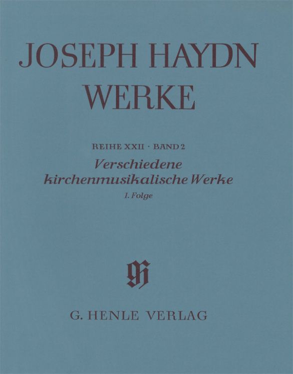 Produktbild: Haydn, J: Verschiedene Geistliche Werke 1 br