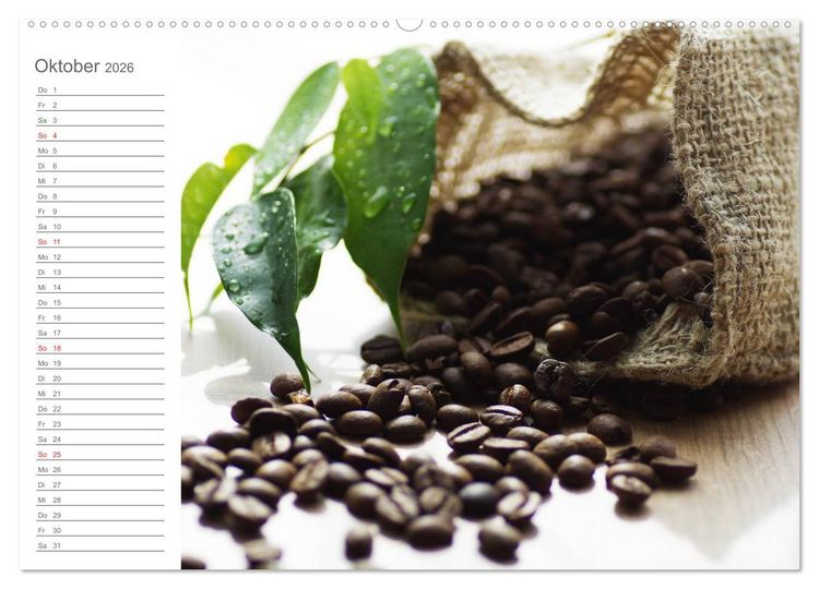 Produktbild: Kaffee-Pause Terminkalender (hochwertiger Premium Wandkalender 2026 DIN A2 quer), Kunstdruck in Hochglanz