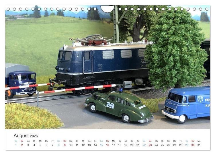 Produktbild: Modellbahnen aus aller Welt - H0, N, Z (Wandkalender 2026 DIN A4 quer), CALVENDO Monatskalender