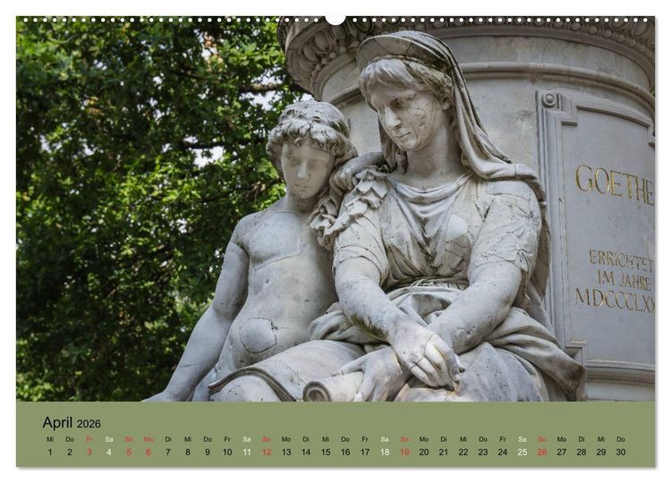 Produktbild: Gro&szlig;er Tiergarten Berlin - Von Dichtern und Komponisten (Wandkalender 2026 DIN A2 quer), CALVENDO Monatskalender
