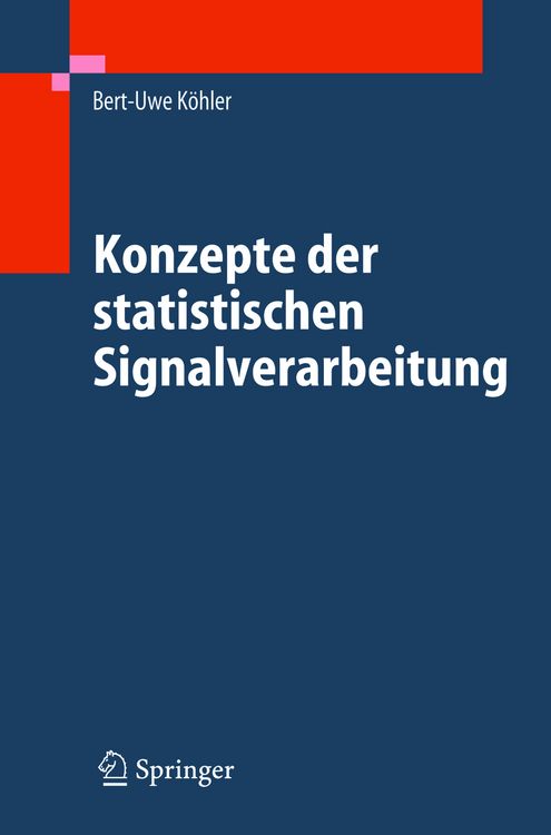 Produktbild: Konzepte der statistischen Signalverarbeitung