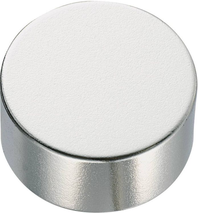 Produktbild: TRU COMPONENTS TC-12250644 Permanent-Magnet Zylindrisch (&Oslash; x H) 20 mm x 10 mm Grenztemperatur (max.): 150 &deg;C