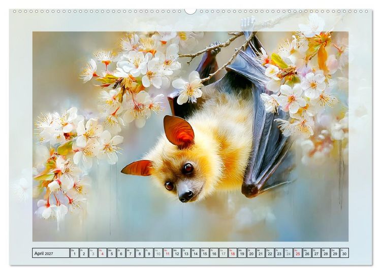 Produktbild: Flughunde. Anmut in stimmungsvollen Naturszenen (Wandkalender 2027 DIN A2 quer), CALVENDO Monatskalender