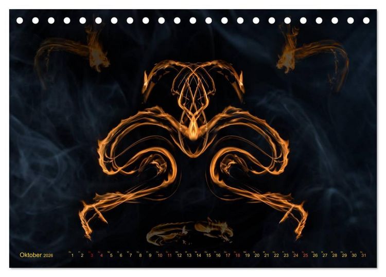 Produktbild: Feuerdrache (Tischkalender 2026 DIN A5 quer), CALVENDO Monatskalender