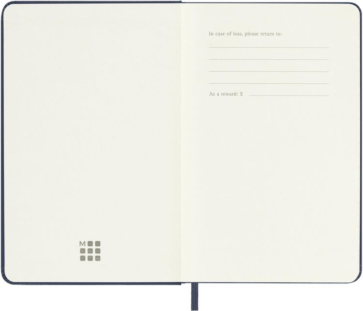 Produktbild: Moleskine 12 Monate Wochen Notizk. 26 A6 1W=1S Geb Saphir
