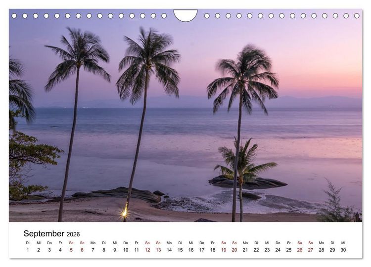 Produktbild: Die sch&ouml;nsten Inseln Thailands (Wandkalender 2026 DIN A4 quer), CALVENDO Monatskalender