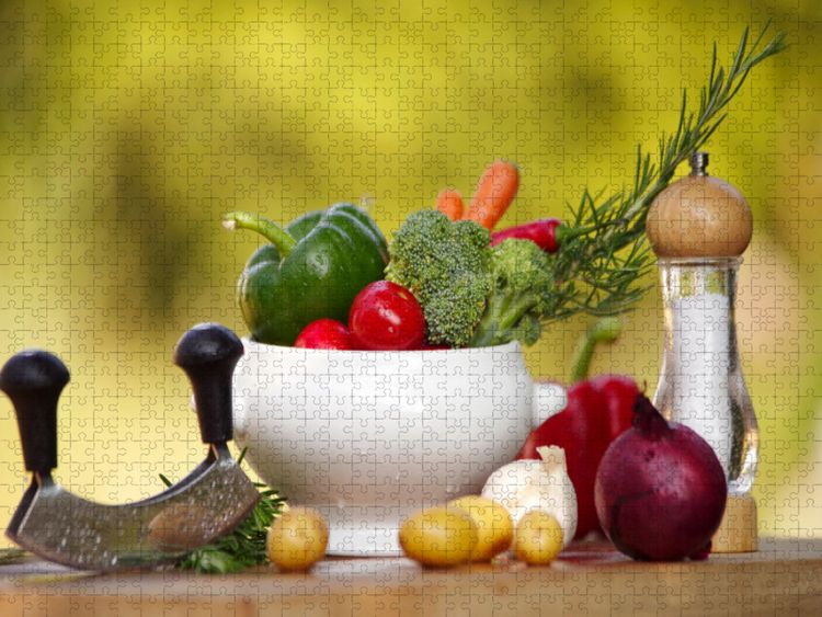 Produktbild: CALVENDO Puzzle Feinschmecker Gem&uuml;se | 1000 Teile Lege-Gr&ouml;&szlig;e 64x48cm Foto-Puzzle f&uuml;r gl&uuml;ckliche Stunden