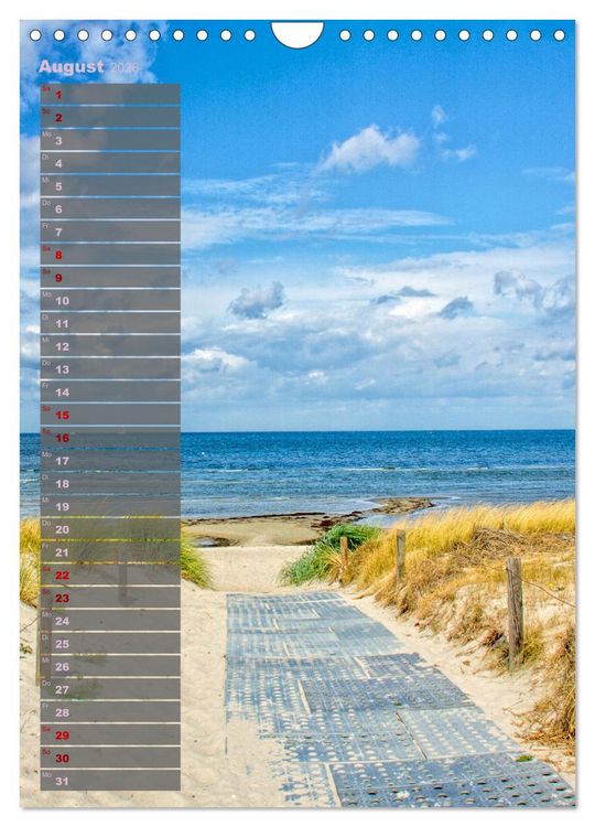Produktbild: Ostsee Tour Deutschland - maritime Highlights (Wandkalender 2026 DIN A4 hoch), CALVENDO Monatskalender