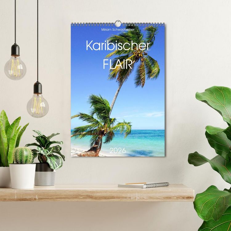 Produktbild: Karibischer Flair (Wandkalender 2026 DIN A3 hoch), CALVENDO Monatskalender