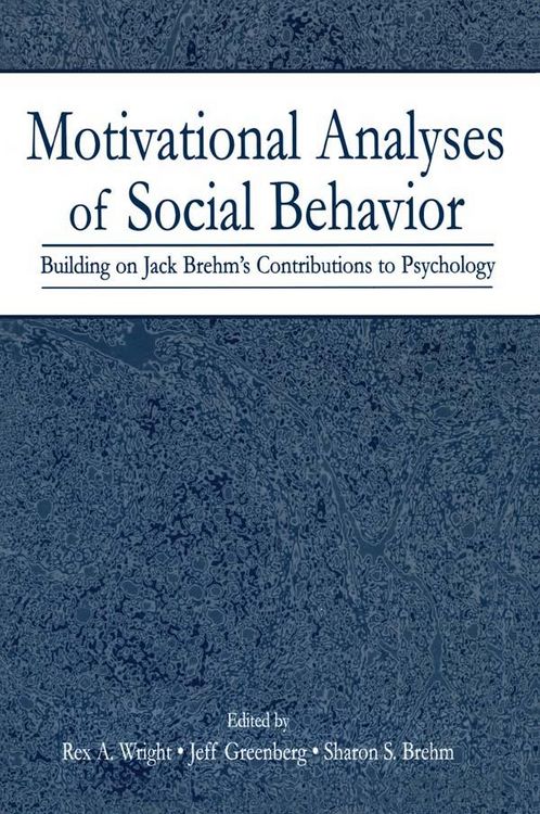 Produktbild: Motivational Analyses of Social Behavior