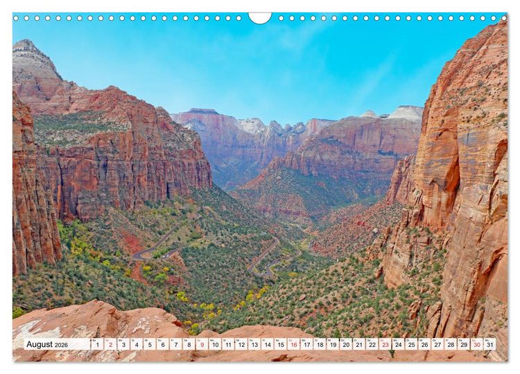 Produktbild: Naturwunder im Westen der USA (Wandkalender 2026 DIN A3 quer), CALVENDO Monatskalender