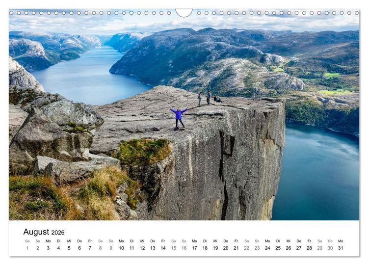 Produktbild: NORWEGEN - EINE ATEMBERAUBENDE SCH&Ouml;NHEIT (Wandkalender 2026 DIN A3 quer), CALVENDO Monatskalender
