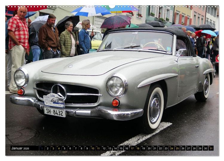 Produktbild: Mercedes SL Classics (Wandkalender 2026 DIN A2 quer), CALVENDO Monatskalender
