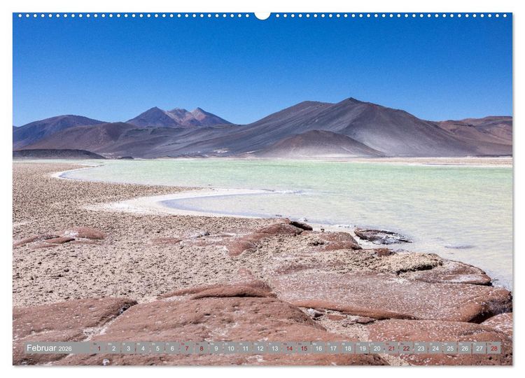 Produktbild: Chile - S&uuml;damerikas Geheimtipp im Farbrausch (hochwertiger Premium Wandkalender 2026 DIN A2 quer), Kunstdruck in Hochglanz