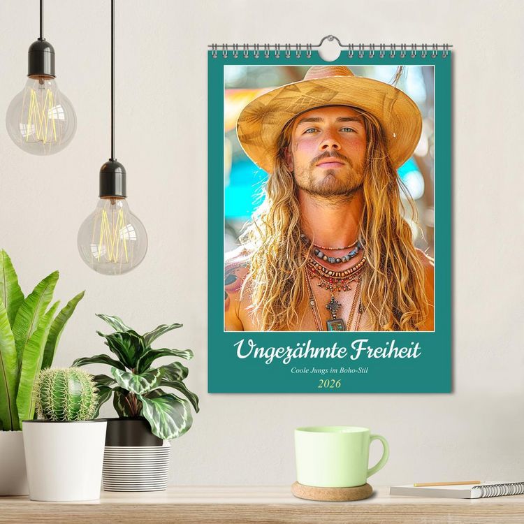 Produktbild: Ungez&auml;hmte Freiheit. Coole Jungs im Boho-Stil (Wandkalender 2026 DIN A4 hoch), CALVENDO Monatskalender
