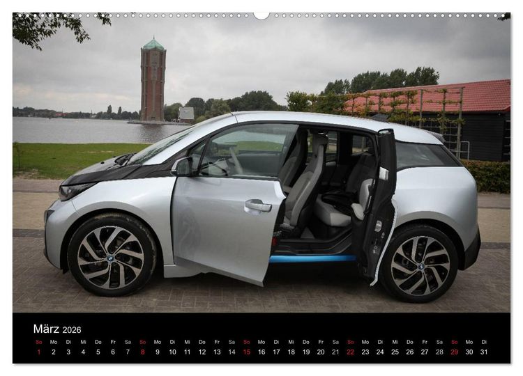 Produktbild: BMW i3 (Wandkalender 2026 DIN A2 quer), CALVENDO Monatskalender