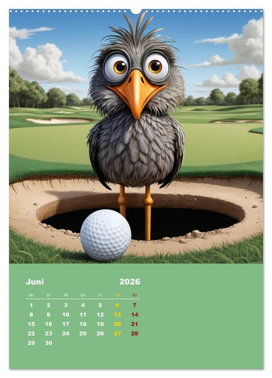 Produktbild: Diese schr&auml;gen V&ouml;gel (hochwertiger Premium Wandkalender 2026 DIN A2 hoch), Kunstdruck in Hochglanz