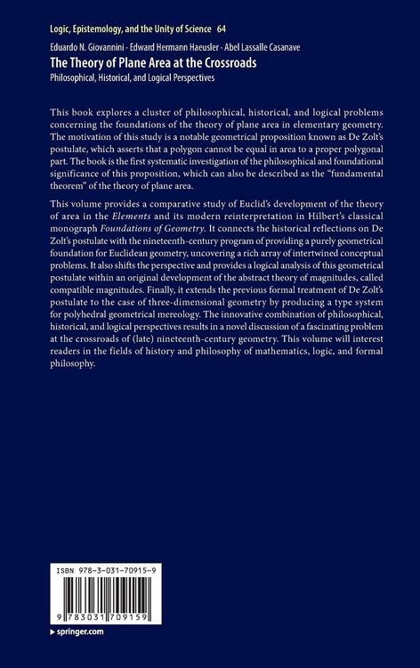 Produktbild: The Theory of Plane Area at the Crossroads