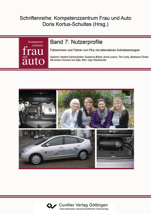 Produktbild: Nutzerprofile. Fahrerinnen und Fahrer von Pkw mit alternativen Antriebsenergien