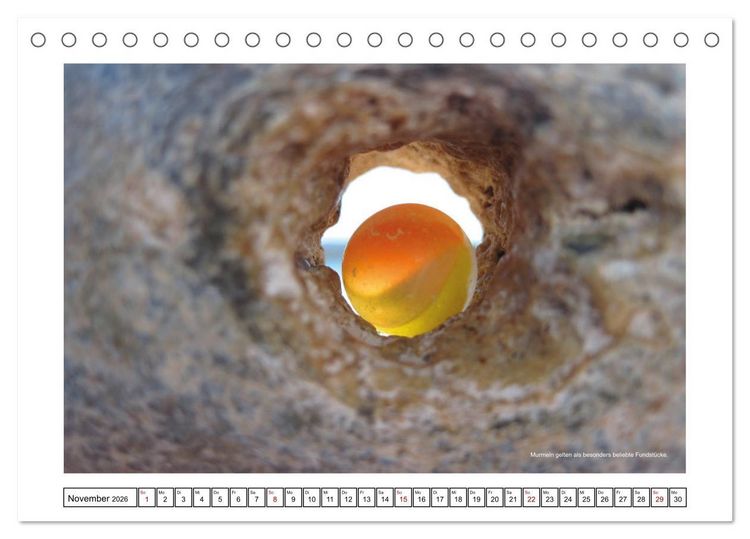 Produktbild: Meerglas - Juwelen der Meeres (Tischkalender 2026 DIN A5 quer), CALVENDO Monatskalender