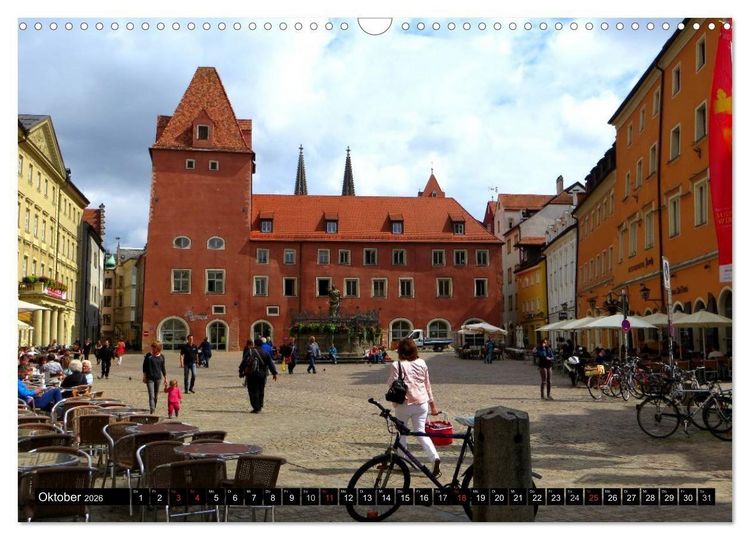 Produktbild: REGENSBURG - urbanes Leben (Wandkalender 2026 DIN A3 quer), CALVENDO Monatskalender