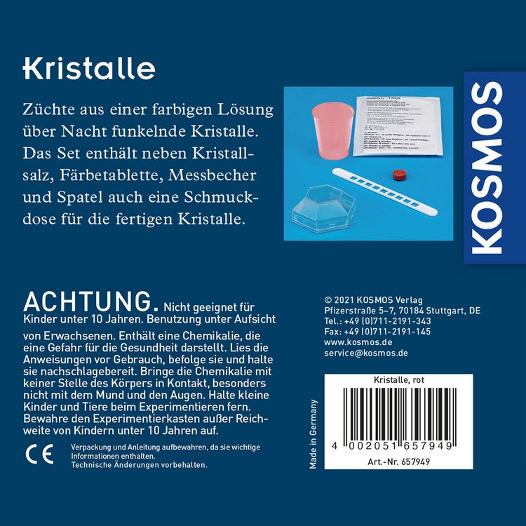 Produktbild: Rote Kristalle selbst z&uuml;chten