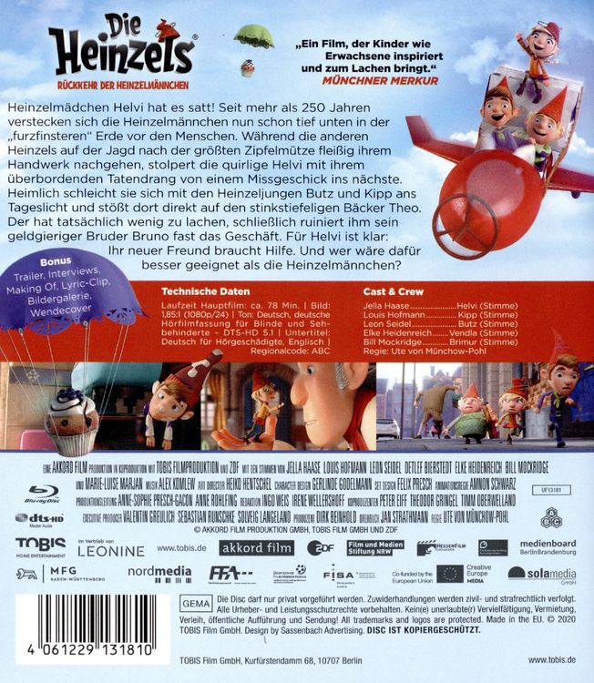 Produktbild: Die Heinzels - R&uuml;ckkehr der Heinzelm&auml;nnchen
