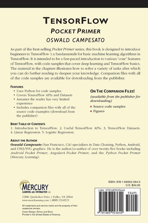 Produktbild: TensorFlow Pocket Primer