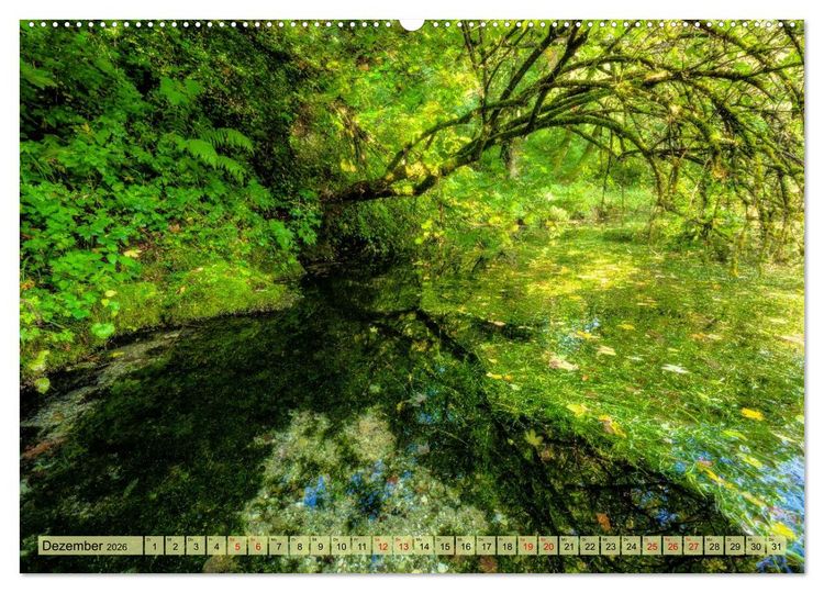 Produktbild: Faszinierende Karstquellen auf der Schw&auml;bischen Alb (Wandkalender 2026 DIN A2 quer), CALVENDO Monatskalender