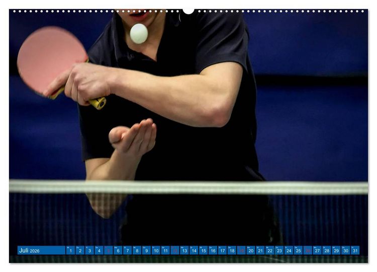 Produktbild: Tischtennis - Der am schnellsten gespielte Sport der Welt (Wandkalender 2026 DIN A2 quer), CALVENDO Monatskalender