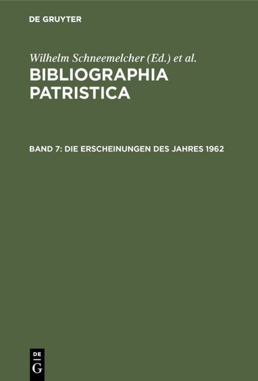 Produktbild: Die Erscheinungen des Jahres 1962