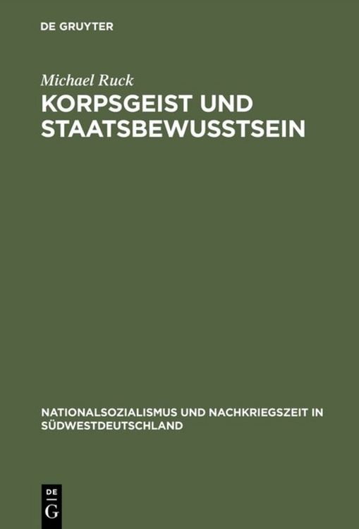Produktbild: Korpsgeist und Staatsbewu&szlig;tsein