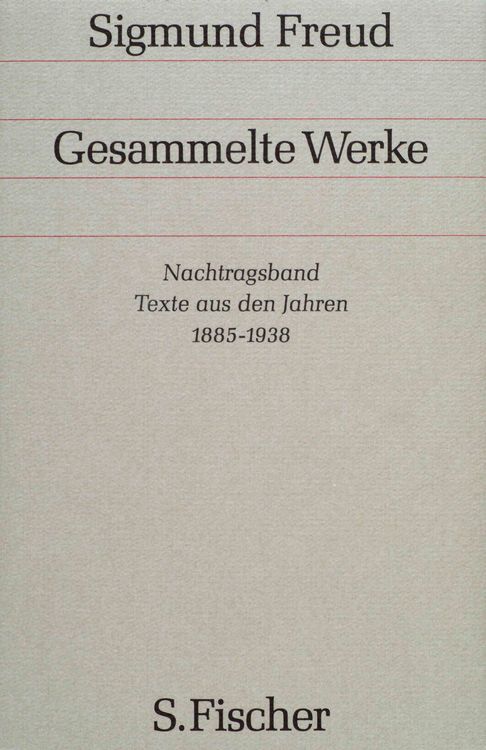 Produktbild: Nachtragsband: Texte aus den Jahren 1885 bis 1938