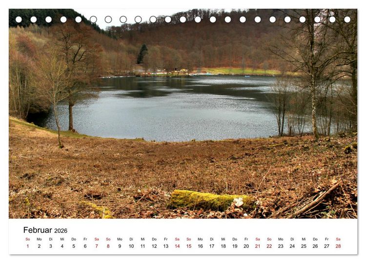 Produktbild: Sehenswertes in der Eifel - Die sch&ouml;nsten Maare (Tischkalender 2026 DIN A5 quer), CALVENDO Monatskalender