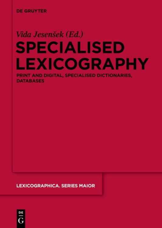 Produktbild: Specialised Lexicography