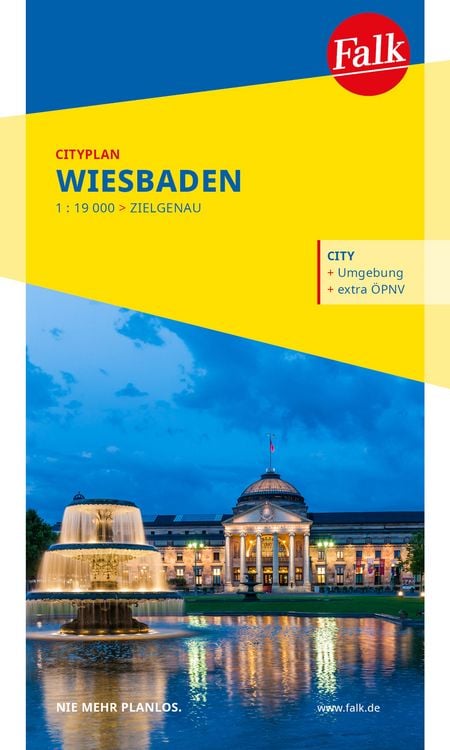 Produktbild: Falk Cityplan Wiesbaden 1:19.000