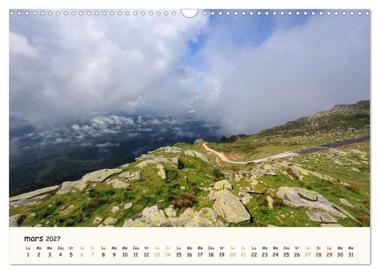 Produktbild: Entre monts et vagues - Une ann&eacute;e au Pays Basque (Calendrier mural 2027 DIN A3 vertical), CALVENDO calendrier mensuel