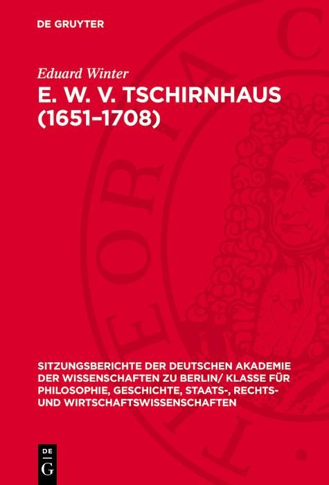 Produktbild: E. W. v. Tschirnhaus (1651-1708)