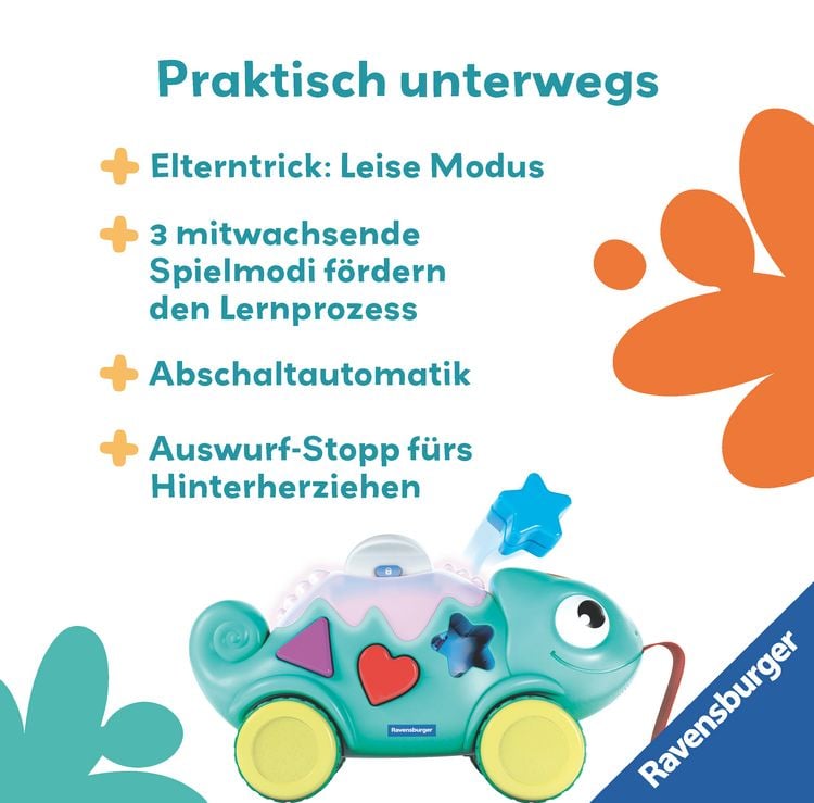 Produktbild: Play+ Musikalisches Farben & Formen Cham&auml;leon - ab 12 Monate