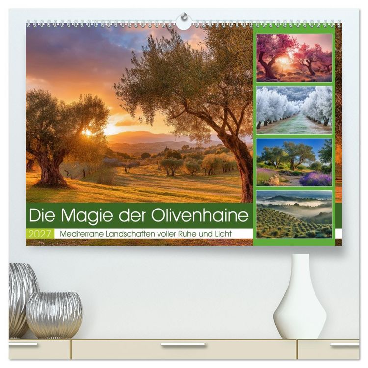 Produktbild: Die Magie der Olivenhaine (hochwertiger Premium Wandkalender 2027 DIN A2 quer), Kunstdruck in Hochglanz
