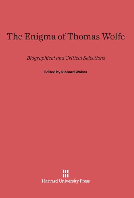 Produktbild: The Enigma of Thomas Wolfe