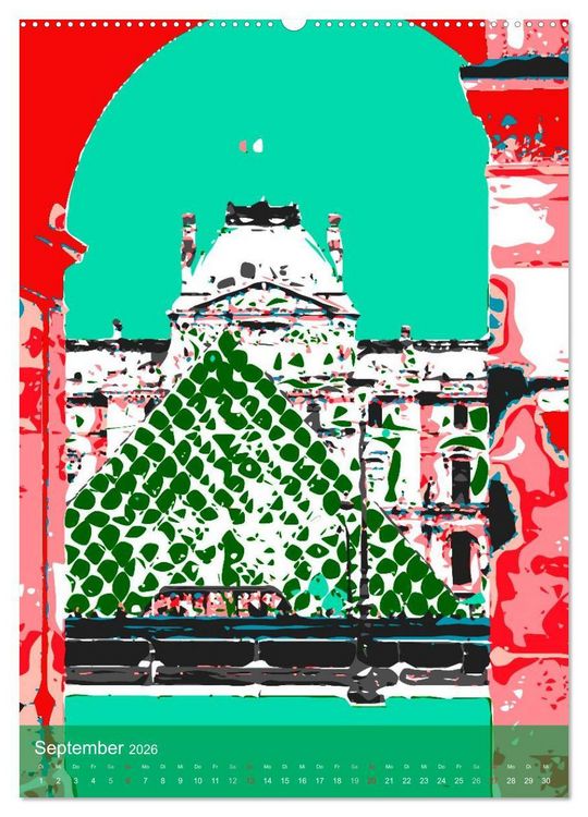 Produktbild: Paris pop-art (hochwertiger Premium Wandkalender 2026 DIN A2 hoch), Kunstdruck in Hochglanz
