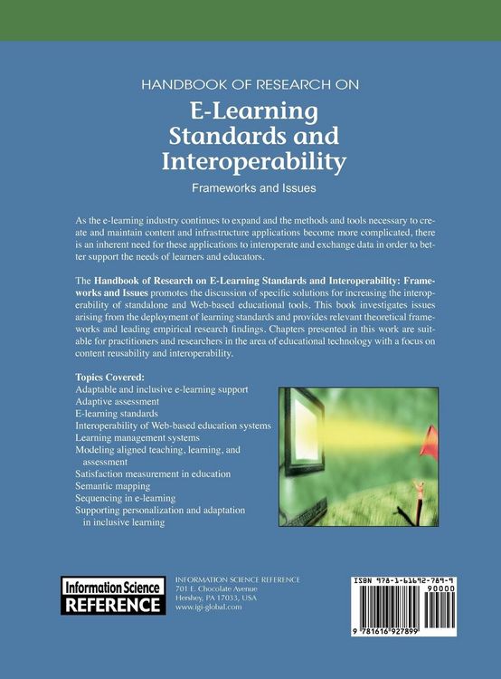 Produktbild: Handbook of Research on E-Learning Standards and Interoperability