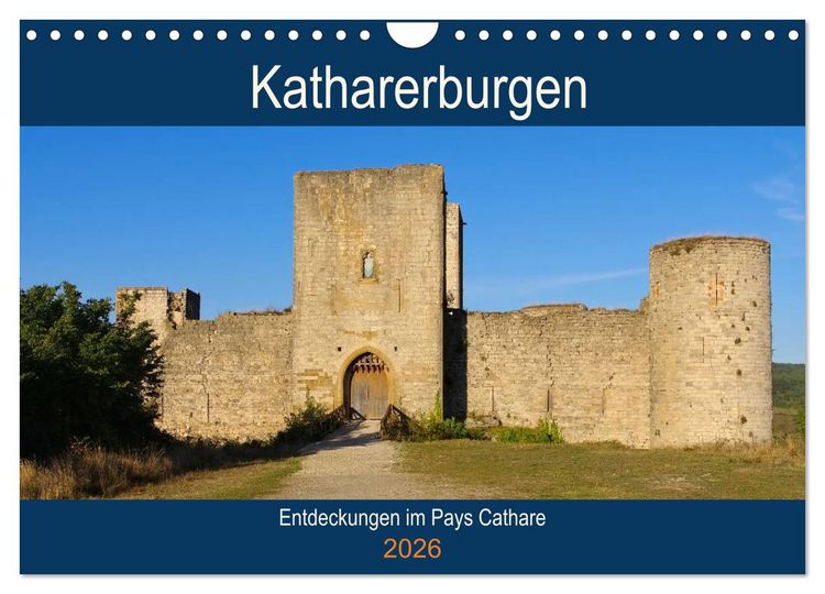 Produktbild: Katharerburgen - Entdeckungen im Pays Cathare (Wandkalender 2026 DIN A4 quer), CALVENDO Monatskalender