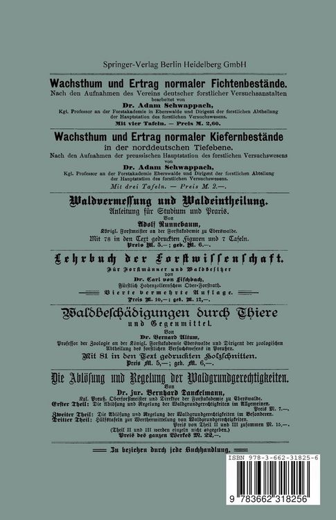 Produktbild: Ueber den Einflu&szlig; wirthschaftlicher Ma&szlig;regeln auf Zuwachsverh&auml;ltnisse und Rentabilit&auml;t der Waldwirthschaft