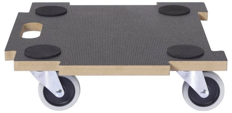 Produktbild: TOOLCRAFT TO-10748217 Erweiterbare Rollplatte MDF Traglast (max.): 200 kg 390 mm x 390 mm x 110 mm